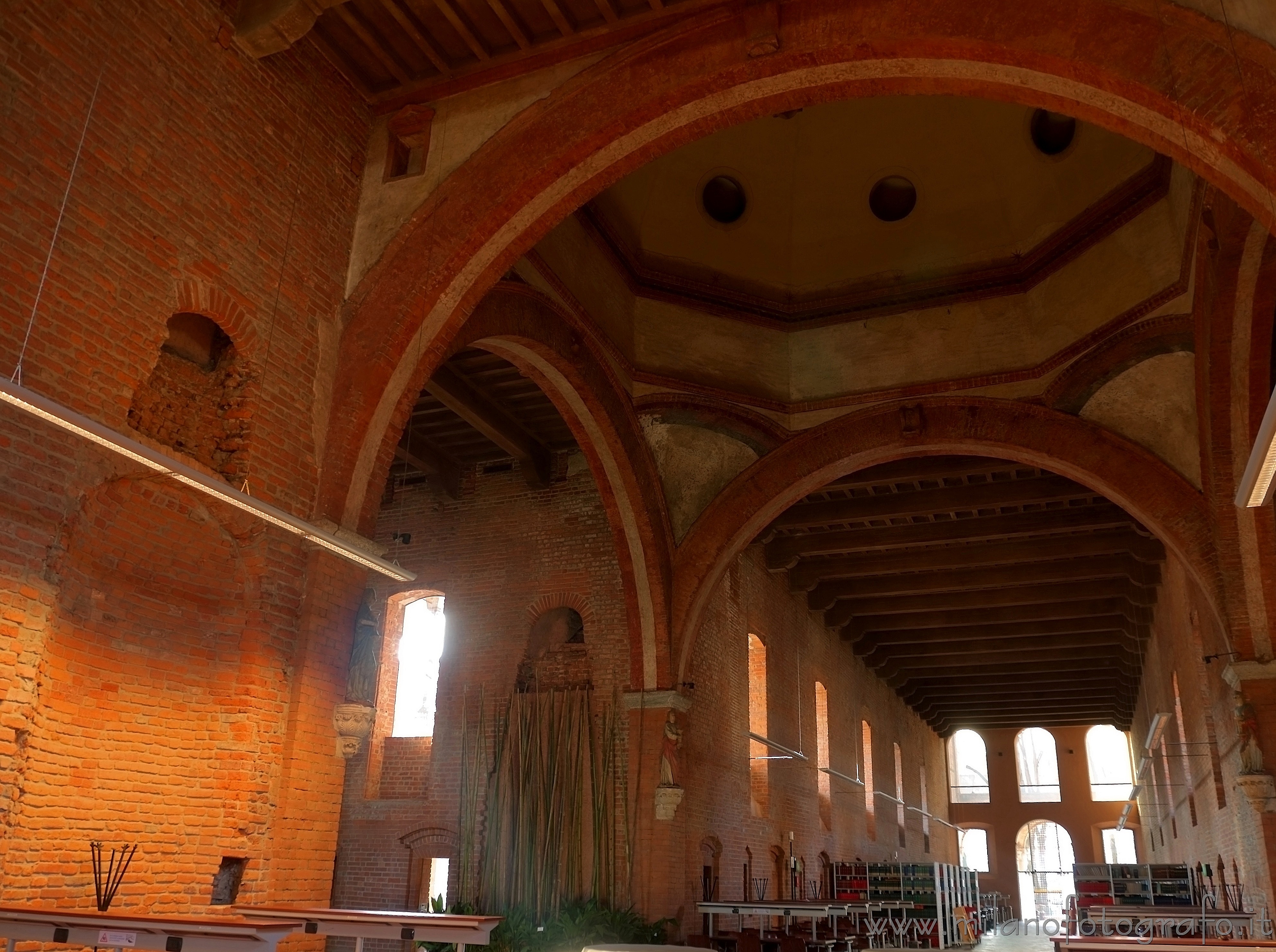 Milan (Italy) - Detail of the interiors of the once Ca'Granda hospital